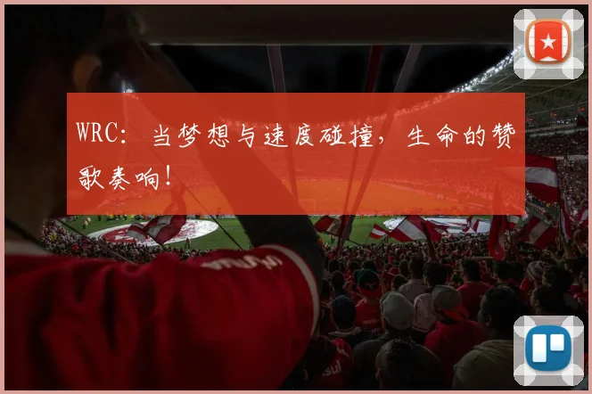 WRC：当梦想与速度碰撞，生命的赞歌奏响！
